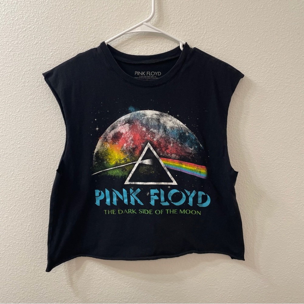 Pink Floyd dark side of the moon tank top black large